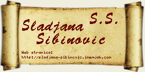 Slađana Sibinović vizit kartica